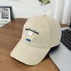 Fashion Hat Korean version plush puppy embroidery cute spring versatile face small cap couple student baseball hat versatile