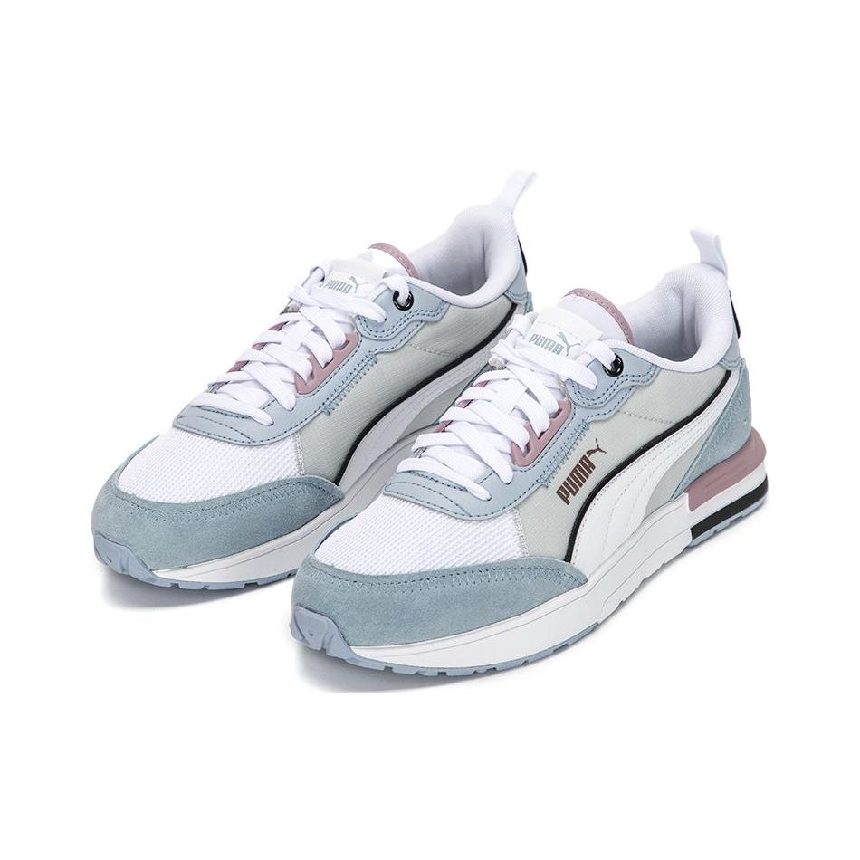 Puma R22 Unisex Grey Violet Blue White Black Low Top Lifestyle Sneakers 383462-13