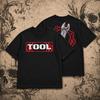 Vintage VERKTYG T-shirt, Alternativ Metalband Tee, Progressiv Metal Skjorta, Svart Rock Grafisk Överdimensionerad Unisex Streetwear Trendig Bomull Kort