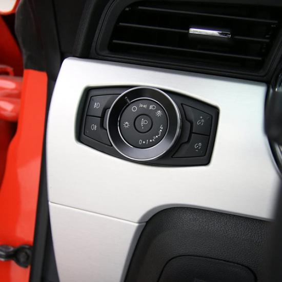 Black Headlight Switch Button Knob Cover for Ford F-150& Mustang Aluminum Alloy