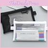 Transparent Mesh Pencil Bag For Students With Large Capacity Storage**