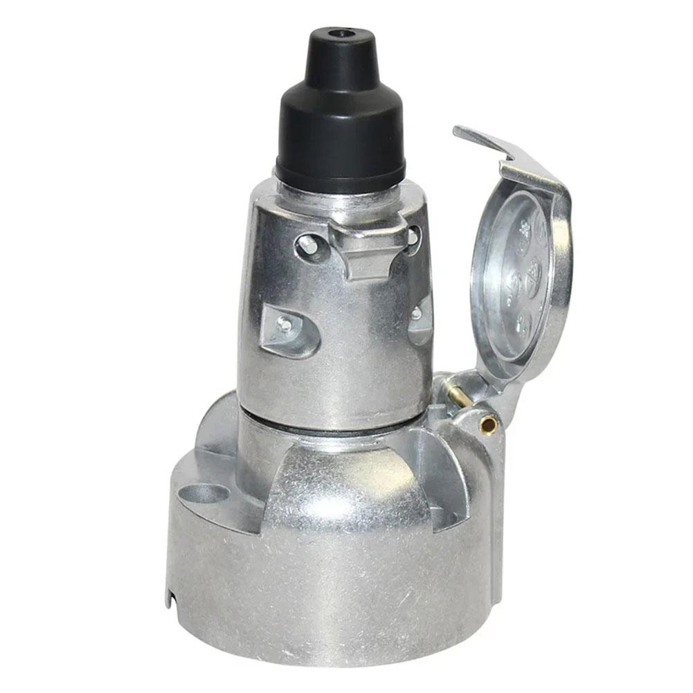 7 Pin Trailer Socket Towbar Metal Aluminum Alloy Plug 12V Connector EU Plug Adapter For Boats RV Truck