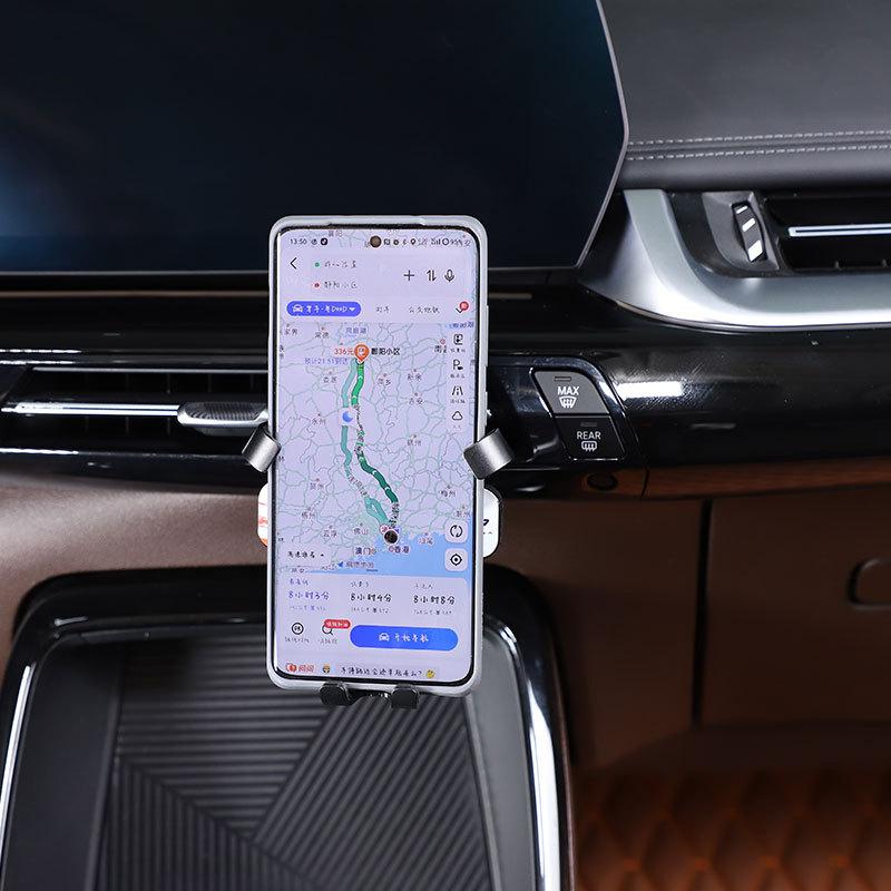 For BMW X1 IX1 U11 -2025 ABS Black Car Central Control Mobile Phone Holder GPS Navigation Bracket Interior Car Accessories