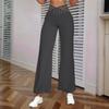 Damenhose mit hohlem Gürtel, Temperament, Schlaghose, hohe Taille, lässige Hose mit weitem Bein