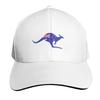 Australia Kangaroo Emblem Design Baseball Cap Quick Dry Performance Cotton Twill Breathable Contrast Two Tone Brim
