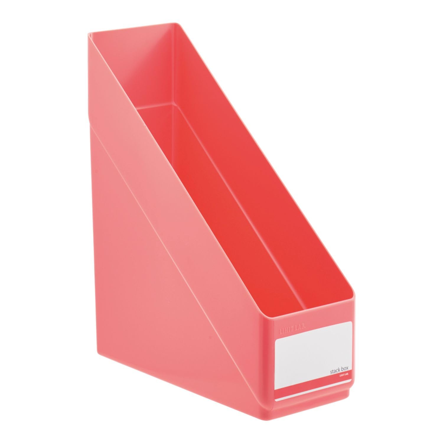 LIHIT LAB Stackable File Box A4 Vertical Red G1610-3
