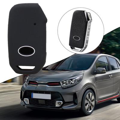 Custodia Guscio Coprichiave Telecomando in Silicone per Auto Nero Accessori per Custodia Coprichiavi per Kia 2020+ per Hyundai 2020+ per Sportage 2020