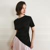 Waiwaiaiem Yy_Asymmetric Fitted Top_Black