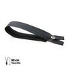 Z44 Zipper - Black - WATERPROOF 6 Mm Separable 80 Cm