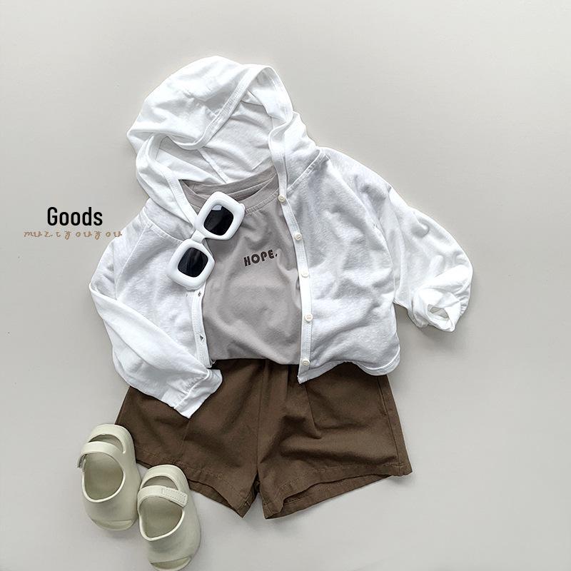 Kids' Lightweight Summer Sun Protection Cardigan - Korean Style