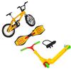 Mini Finger Skateboard Set Home Decor Fun Party Favors Alloy Fingertip Movement Bike Scooter Educational Toy Lightweight Desktop