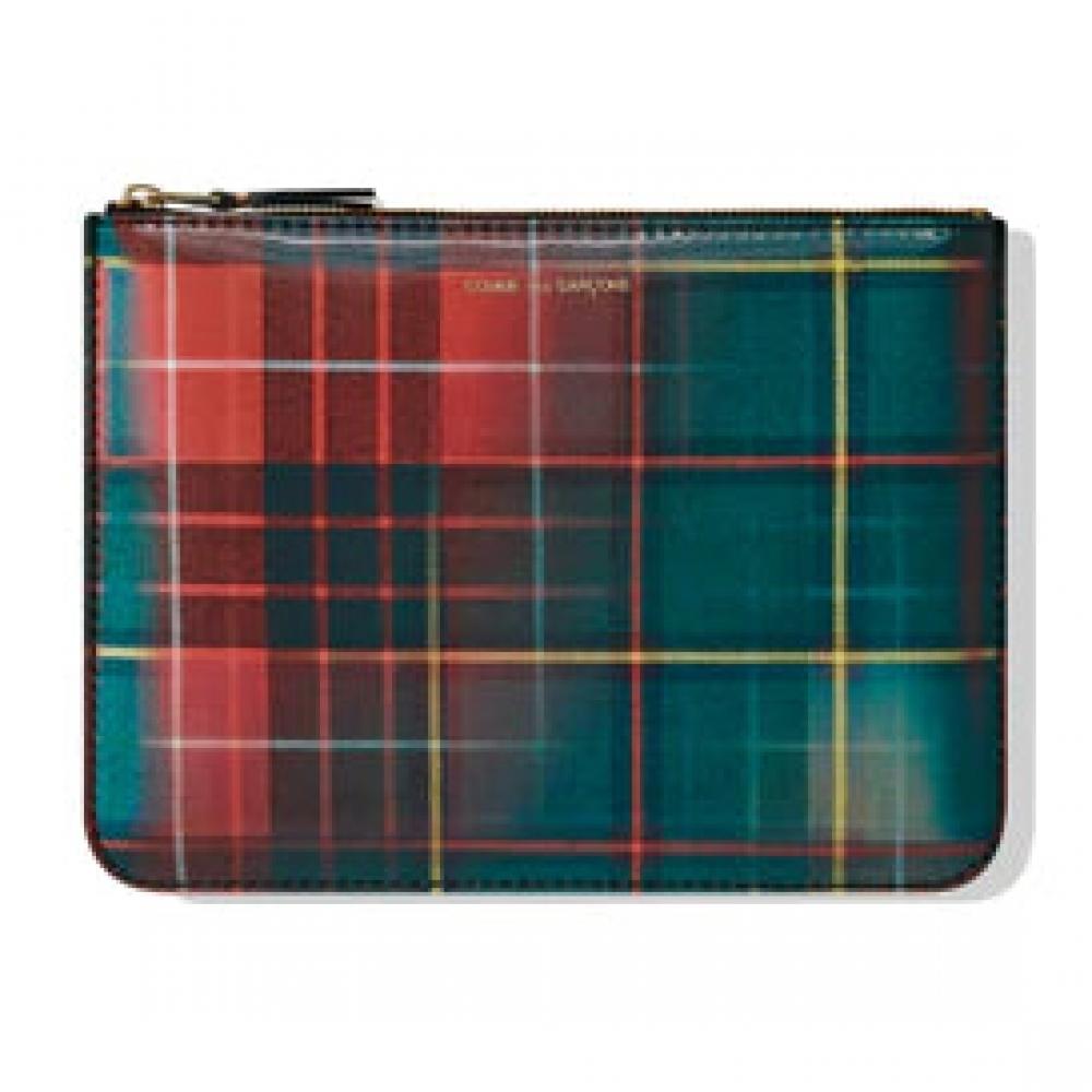 

CDG WALLET Lenticular Tartan G 8Z L151 Red Green 8Z L151 051