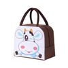 Insulated Lunch Bag with Cartoon Animal Design Portable Handheld Thermal Lunch Box for Work School Outdoor Use