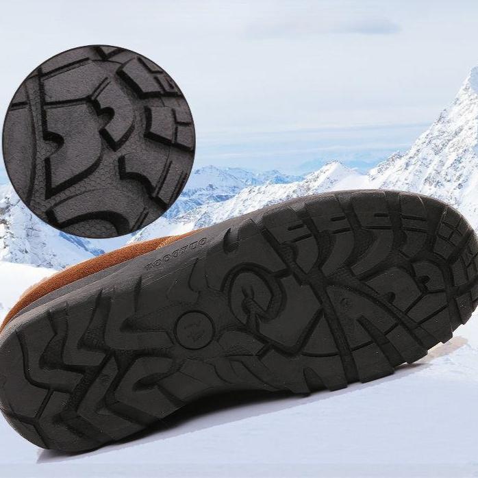 Nová móda Pánské boty Zimní Bavlněné boty Teplé Krátké plyšové kotníkové boty Zesílené Pánské boty Neklouzavé Ležérní Semišová Pánská obuv