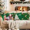 Christmas Elk And Snowman Decorative Cushions Pillowcase Polyester Cushion Cover Throw Pillow Sofa Decoration Pillowcover