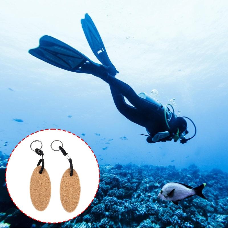 Floating Waterproofed Key Holder Durability Light weight Swimming Gear Cork for Pool Beach Activity