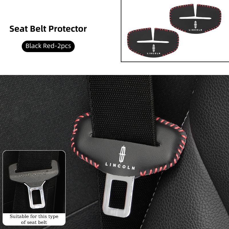 Anti Scratch Car Seat Belt Clip Protector Seatbelt Buckle Lock Cover For Lincoln MKZ MKX Aviator Navigator Continental Corsair gfsd7