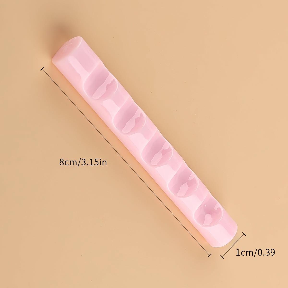 

5-Slot Acrylic Nail Art Pen Holder - Multi-Slot Stand for Gel Brushes, Salon & Home Nail Art Accessories Display,Brush Organizer