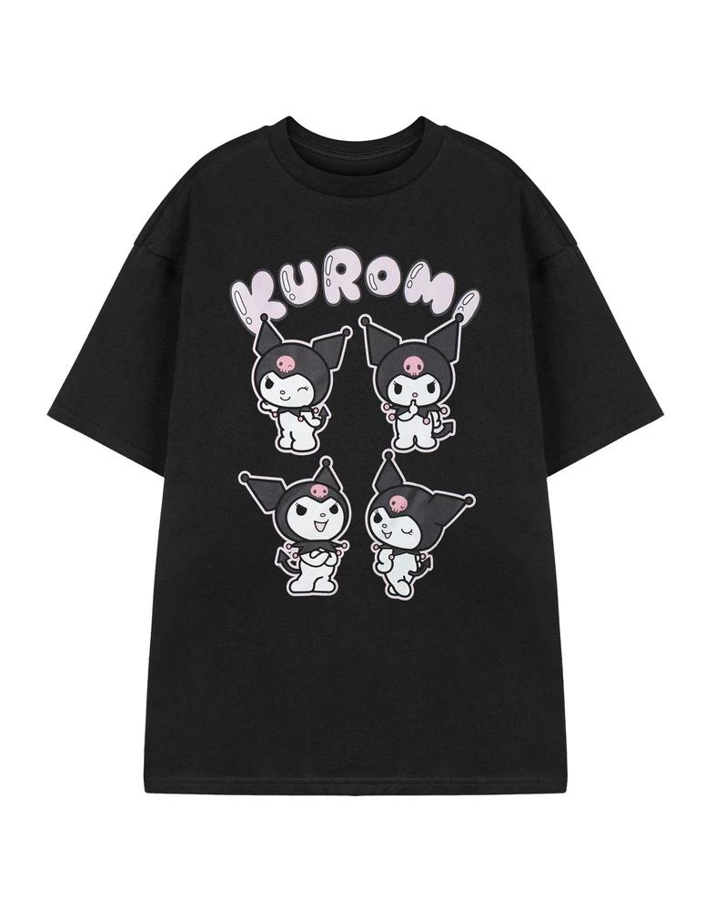 Hello Kitty Short Sleeved TShirt  womens Black  Official Merch S