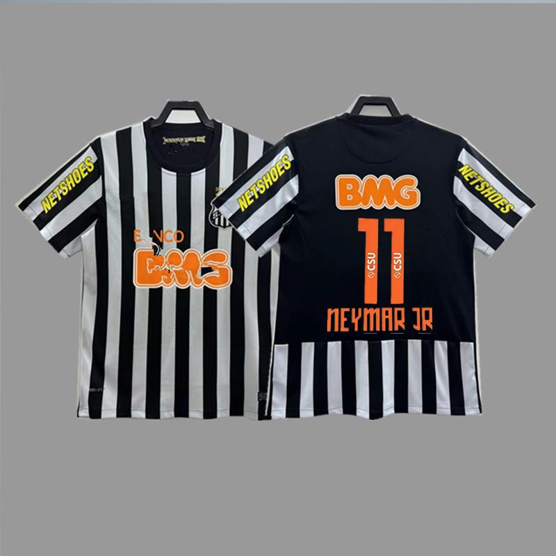 1213 Santos retro jersey football jersey classic nostalgic Neymar jersey competition jersey long short sleeve sportswear