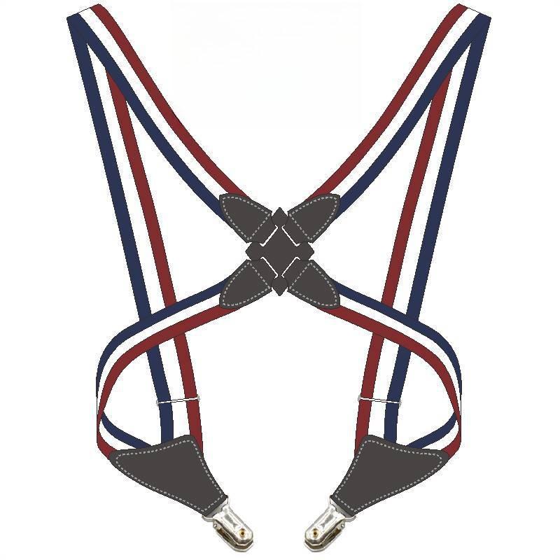 Elastic Strap Clip, Side Clip Cross Adult Men's and Women's Suspender Straps