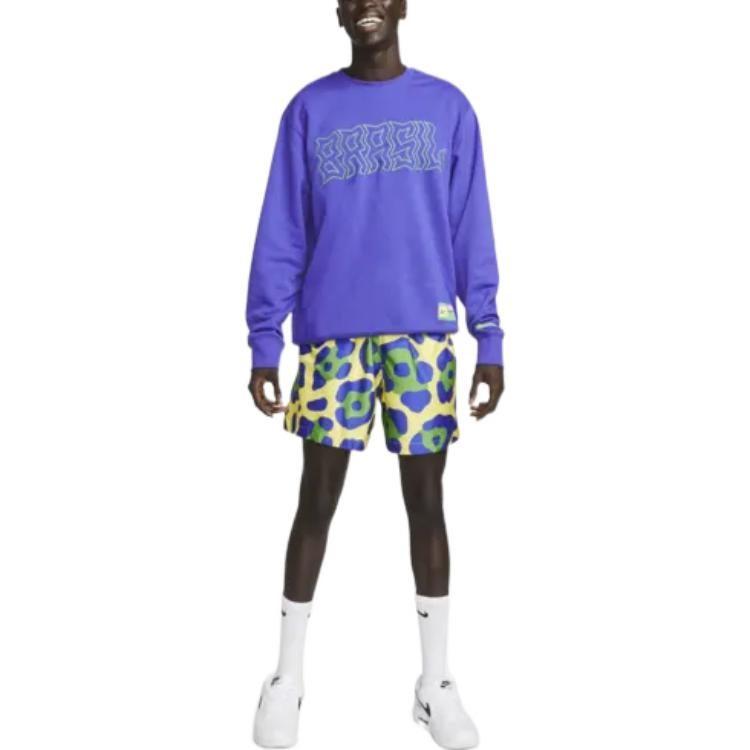 Nike Sweatshirts Men's Purple Crew Neck Moderate Regular DR9987-430