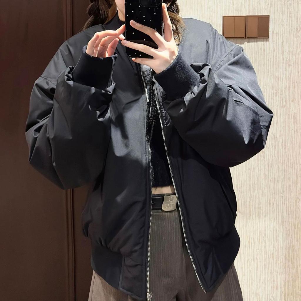 Retro Short Cotton Jacket for Women New Winter Loose Casual Versatile Quilted Baseball Jacket