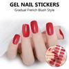 Nails Art Stickers Waterproof Nail Polish Stickers Solid Color Nail Sticker Nail Polish Strips Full Nail Wraps Sticker