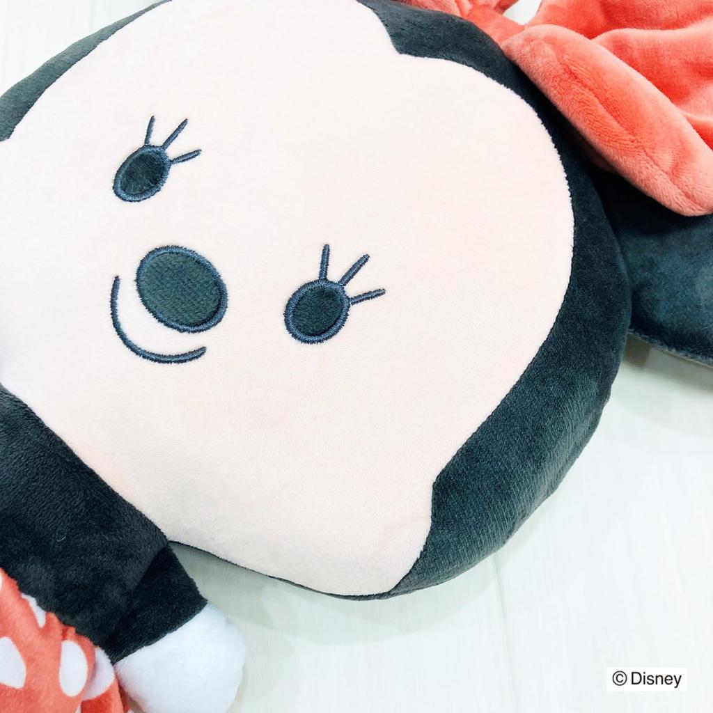 MORIPiLO Disney Minnie Mouse Body Pillow (Yururun Art) Skin-Friendly Micro Fabric Plush Toy Nap Pillow Red 35x40x8cm Disney Character Pillow Morishita