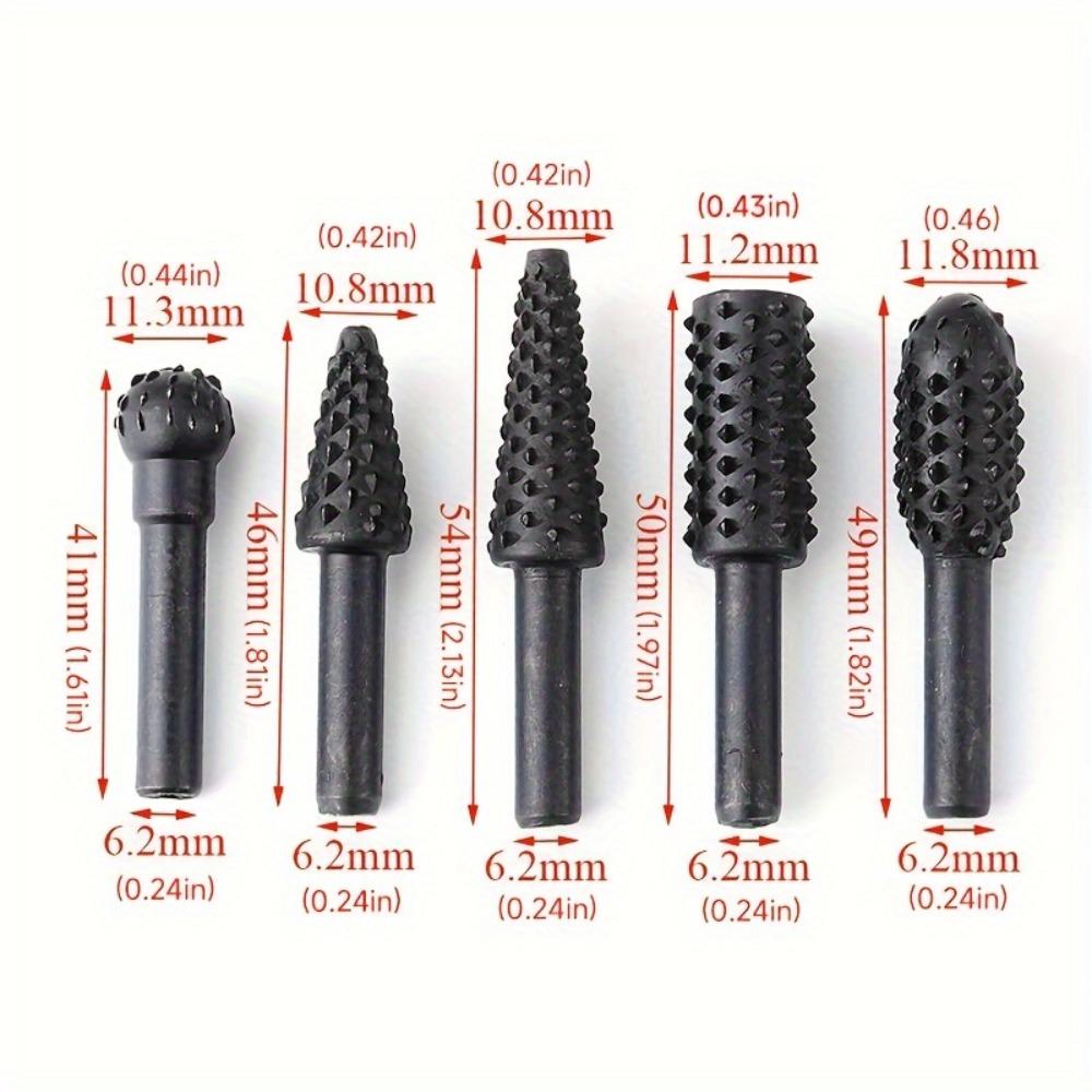 1/4 Inch 5pcs Drill Bit Set, Woodworking Tools, Wood Carving Tools, Woodworking Wood Cutting Tools, Work Drill Bit Set