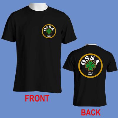 OSSA Logo Classic Retro Motorrad Schwarz Unisex T-Shirt