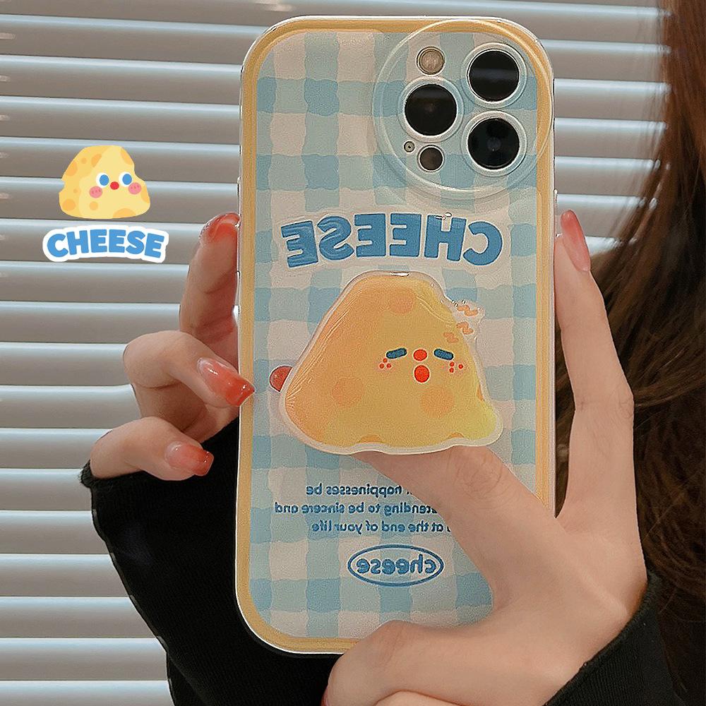 

Cheese Suitable for 14 Apple 16 Mobile Phone Case Iphone15plus New 13pro Silicone 12 Bracket 11 Soft Cover X 16promax