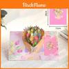 Foreverblooming Flower Popup Card For Valentines Day And Mothers Day With Laser Cut Artwork