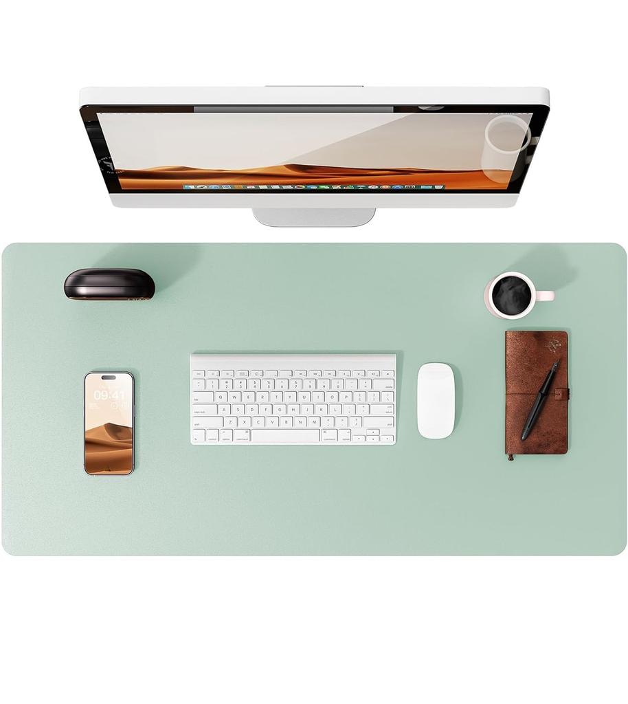 Leather Desk Mat | Computer Mat for Desk| Large Mouse Pad and Keyboard Mat | Desk Protector for