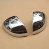For Fiat 500X 2016- Car Sticker Rearview Side Mirror Cover Wing Cap Exterior Door Rear View Case Trim Chrome Silver Shell