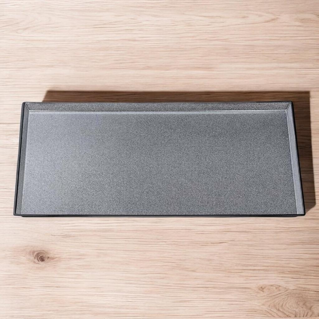 Tray Made in 5 shaku Seiryu Plain and Nashiji 45cm x Lacquerware Made in Japan J-kitchens (Obon) Japan, (1.5 ft) (Silver) (Pear-grain) Designs, Black,