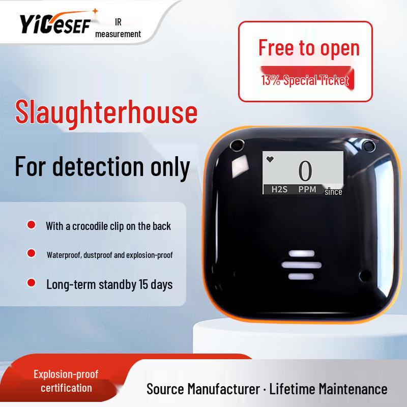 Portable IP66 Explosion-Proof Hydrogen Sulfide Gas Detector Alarm with Pump Suction Hydrogen Sulfide Gas Detector