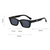 Xiaomi Women Y2K Small Rectangle UV400 Sunglasses Gold Metal Rivet Decor Retro Narrow Frame Fashion Outdoor Beach Driving Shades