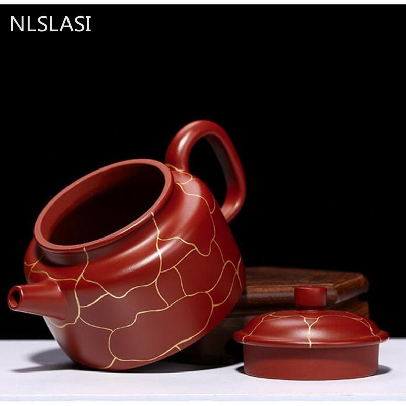 Yixing Upscale tea pot purple clay teapots filter Handmade beauty kettle Dahongpao Tea set Tie Guanyin customized gifts 190ml