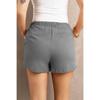 Women Solid Color High Waist Loose Straight Drawstring Casual Summer Shorts