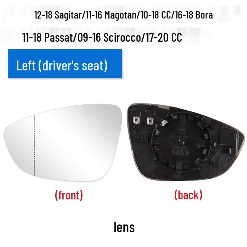 Rearview Mirror Shell & Turn Signal Frame for Volkswagen Models: Sagitar, Passat, Magotan, CC, Scirocco, Bora, Viloran