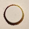 Natural Gradient Amber Round Bead Bracelet 5.3×5.3mm 18cm, Mixed Blood Amber & Golden Amber Elastic Stack Bracelet