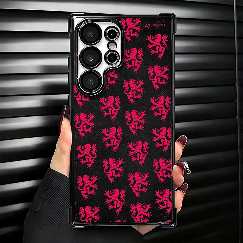 F-Fashion RBD R-Rebelde Plating Phone Case For Samsung Galaxy S24 S25 FE S26 Edge S23 Ultra S22 S21 Plus S20 Anti-Fall Airabag C