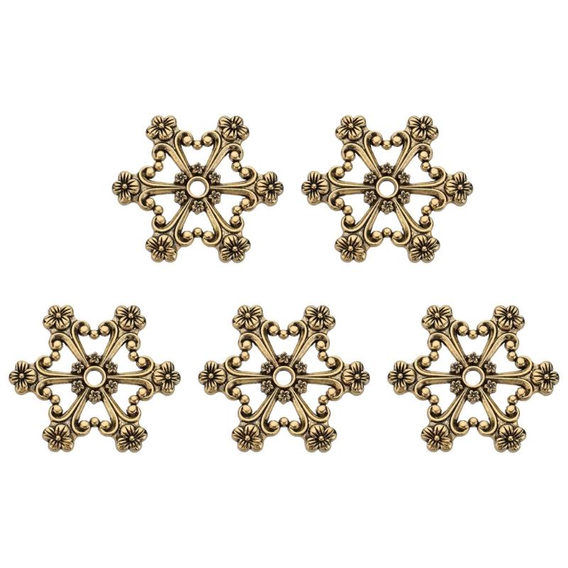 5Pcs Antique Thread Bobbins Metal Embroidery Thread Winders for Sewing Thread Embroidery Thread Winding Holder Plate
