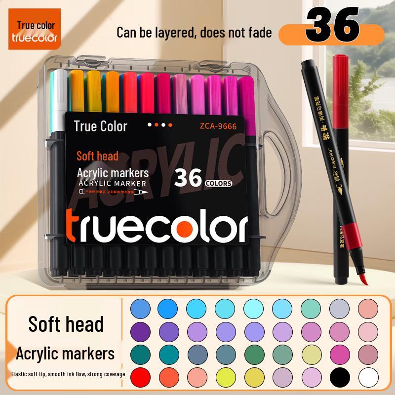 TRUECOLOR Soft-Tip Acrylic Marker Pens