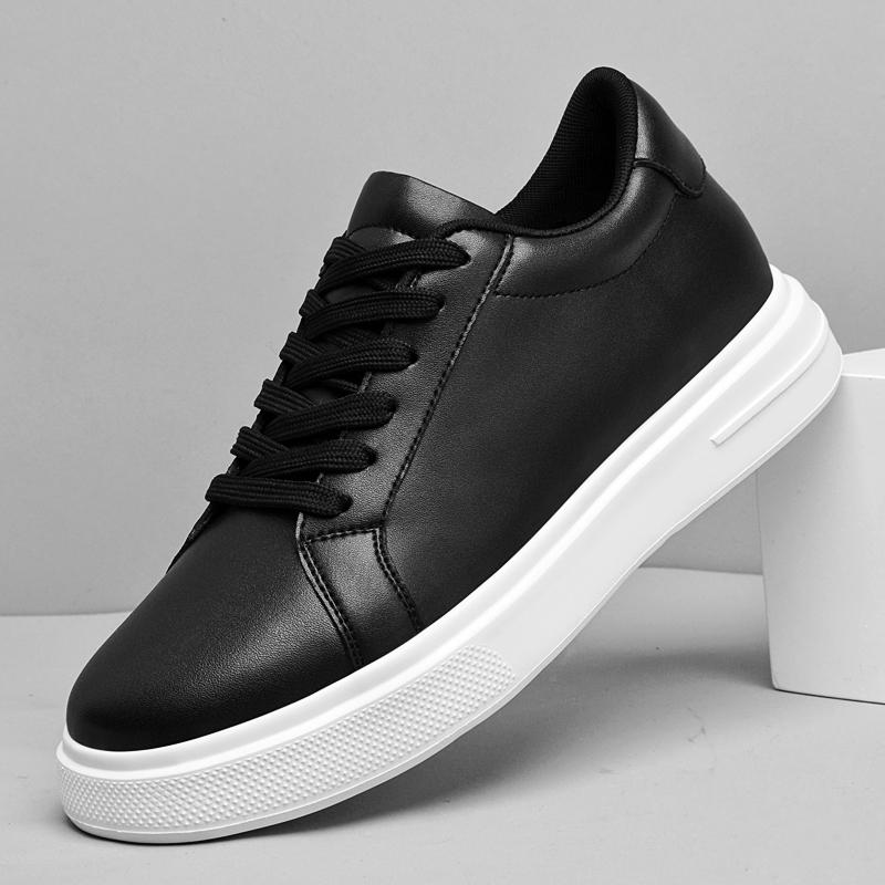 Fashion Genuine Leather Shoes for Men Casual Shoes Lightweight Walking Sneakers Versatile Male Skateboard Footwear Leisure Walk Trainers