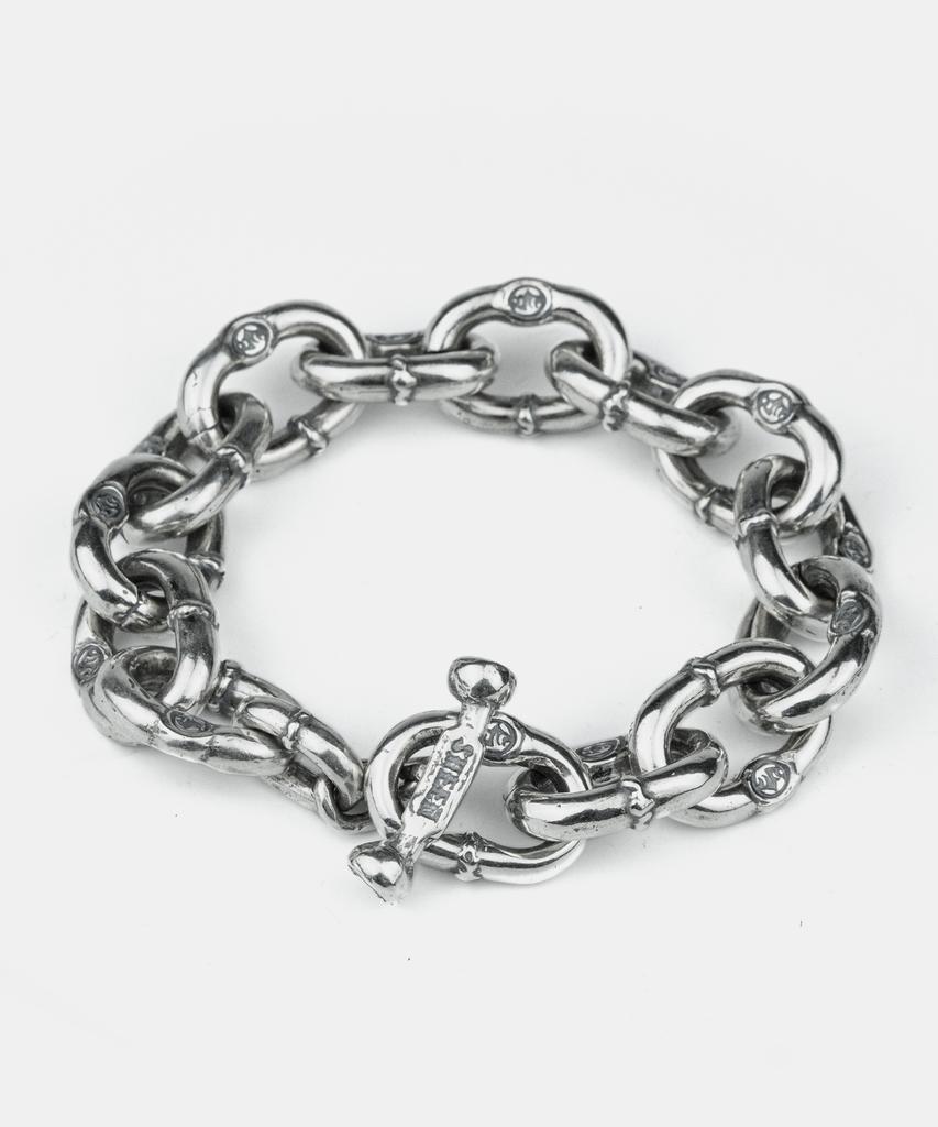 Sheen666 Anchor Silver Bracelet