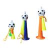 2Pcs Soccer Horn for Kids, 3 Tone Cheering Noise Maker for Sports Game, Handheld Football Shaped Trumpet for Stadium, Fan Party Supplies