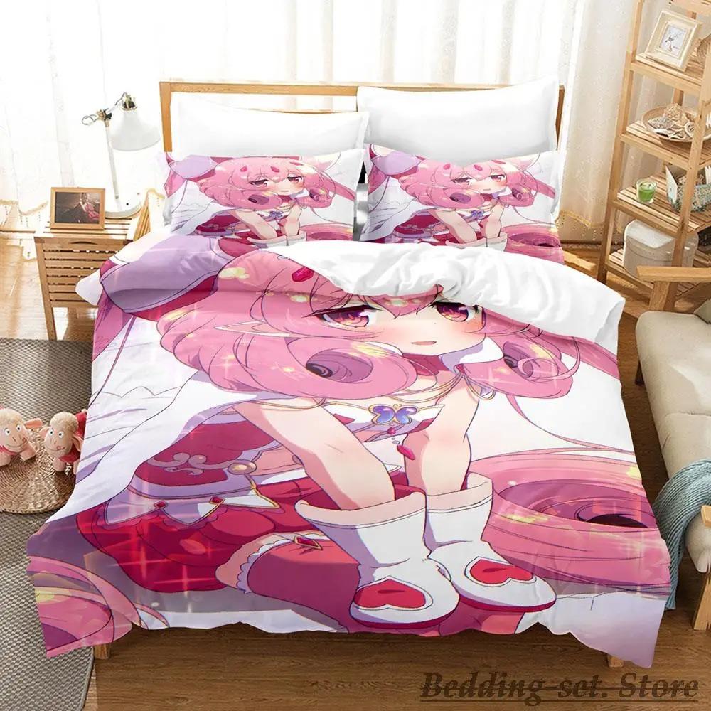 Pink Neneka Bedding Set Single Twin Full Queen King Size Bed Set Adult Kid Bedroom Duvetcover Sets Anime Parure De Lit Bed