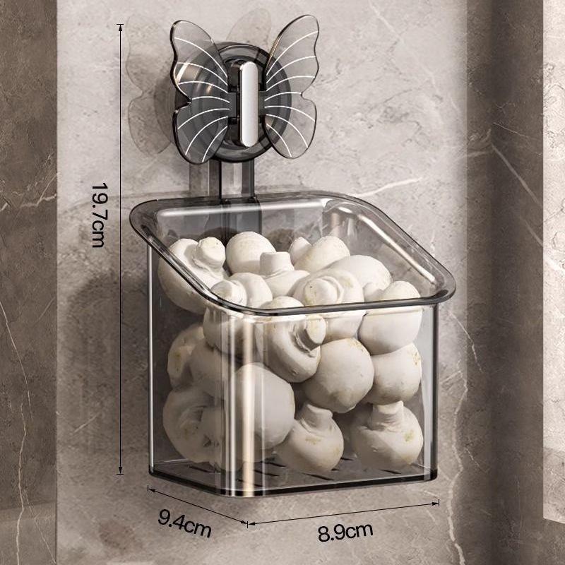 777 Suction Cup Kitchen Storage Rack One Size